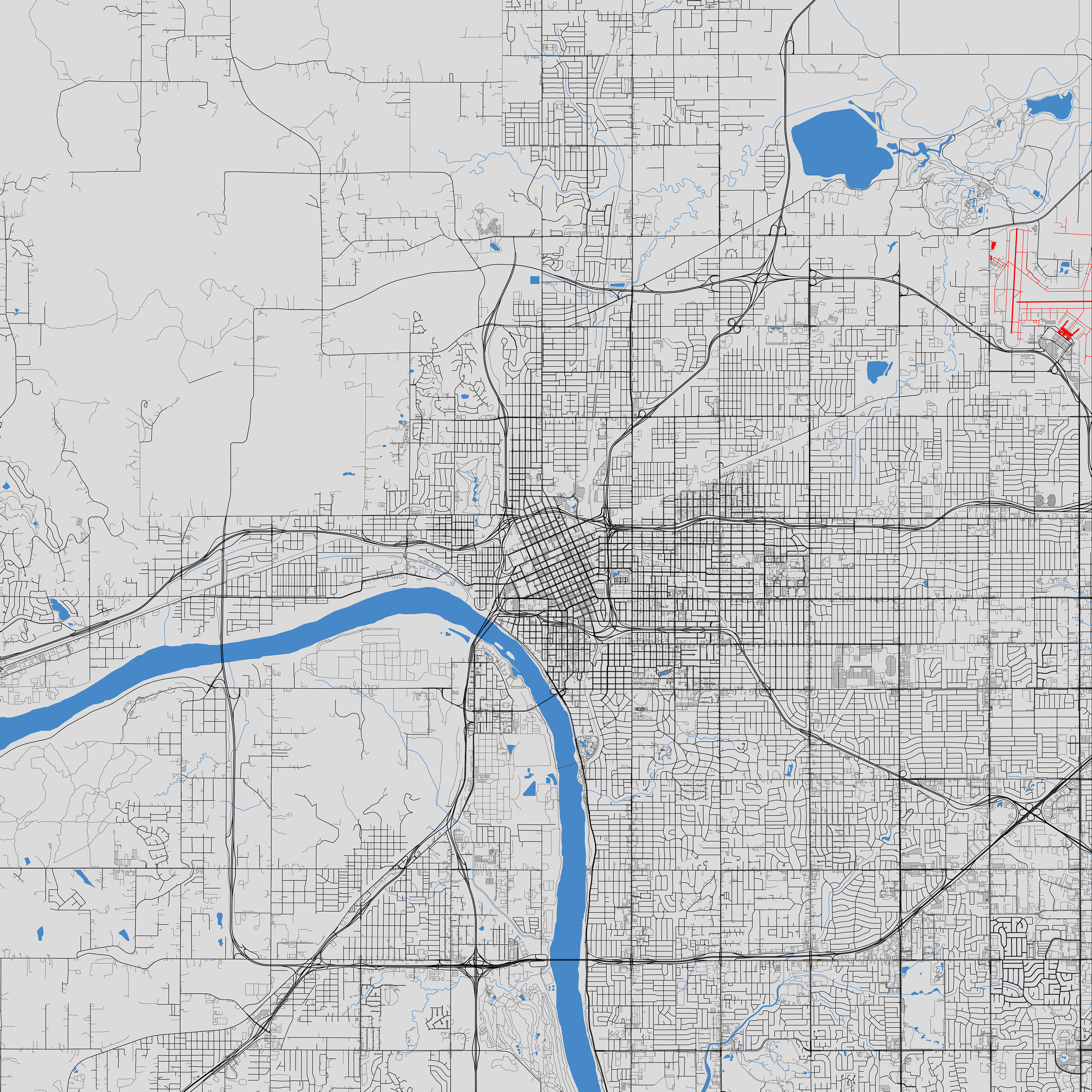 Tulsa SVG Vector Map | Tulsa, Oklahoma, United States | Full Vector ...