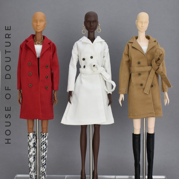 Douture Fashion Doll BJD 11-13" Doll Trench Coat Jacket