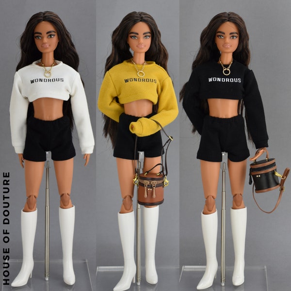 Douture Fashion Doll Royalty BJD 11-13" Doll Fun Wondrous Cropped Jumper