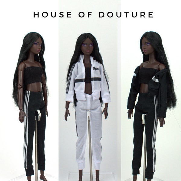 Douture Fashion Doll Royalty BJD 11-13" Doll Sports Gym Tracksuit Sets