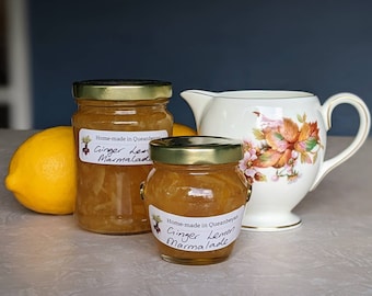 Homemade ginger lemon marmalade