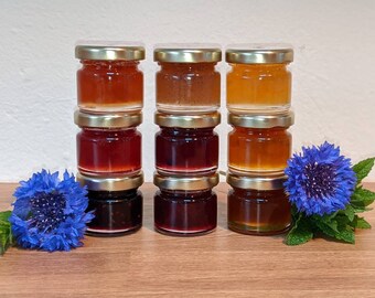 Homemade jam sampler | set of three mini jams or marmalades