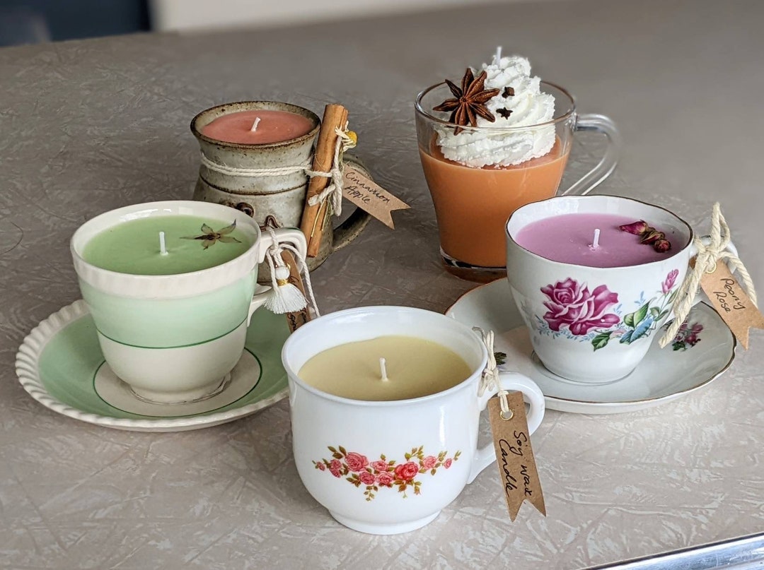 Vintage Teacup Scented Candles  Neroli and Ylang Ylang  - Etsy Australia