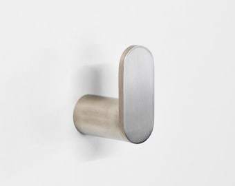 Curvo Brushed Stainless Robe Hook