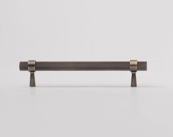 Imperium Solid Brass Knurled Antique Brass 160mm Pull Bar