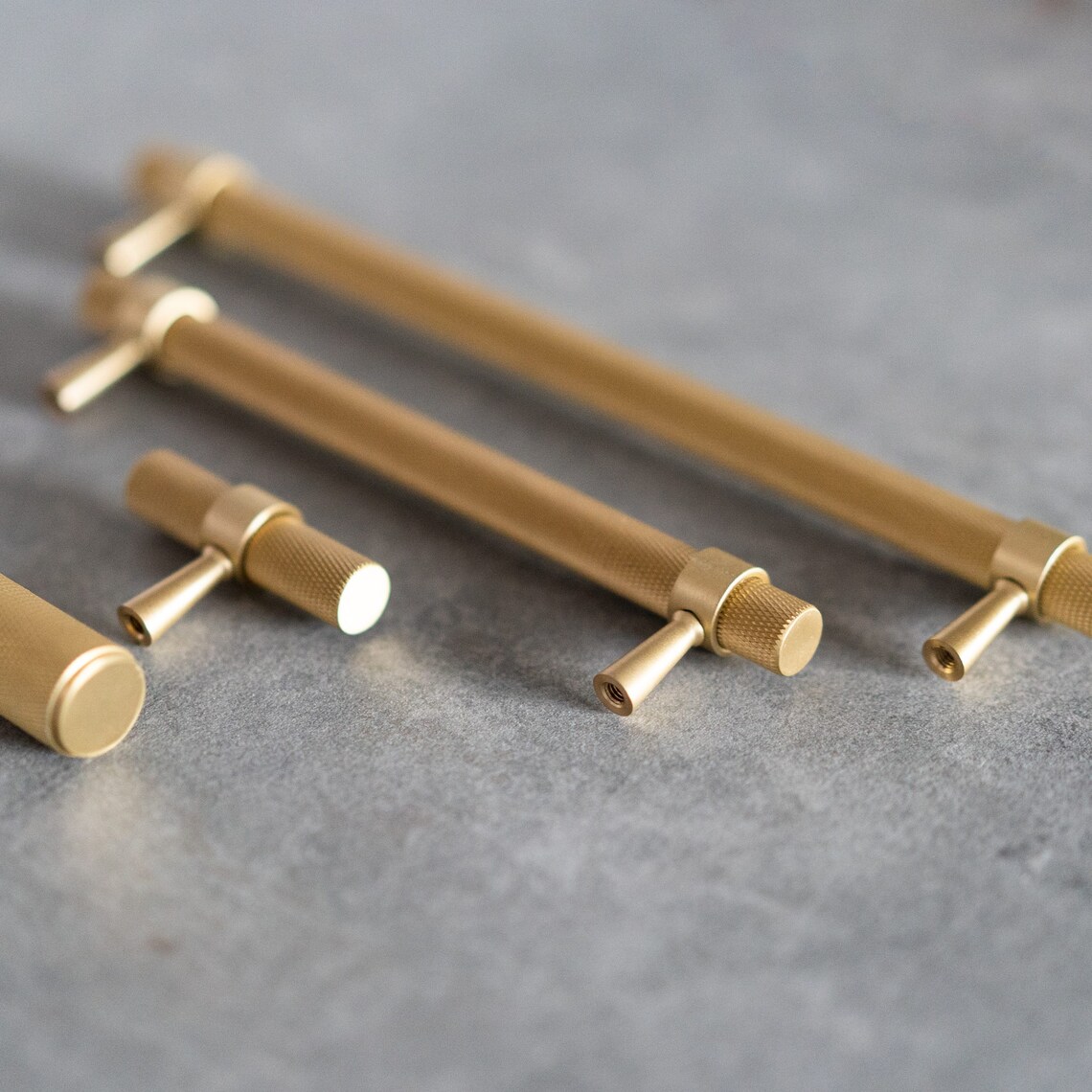 Imperium Solid Brass Knurled Brass 224mm Pull Bar Etsy UK