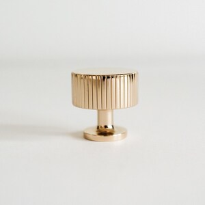 Regium Solid Brass Polished Champagne Gold Knob