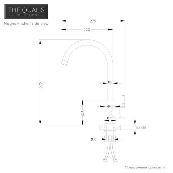 Imperium Matt Black & Brass Knurled Towel Bar Rail – The Qualis