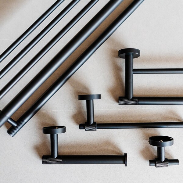 Imperium Matt Black Bathroom Accessory Pack