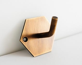 Celeste Solid Brass Antique Brass Coat Hook