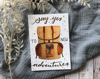 Map | new job | Retirement | Moving | Say yes to new adventures | Backpack