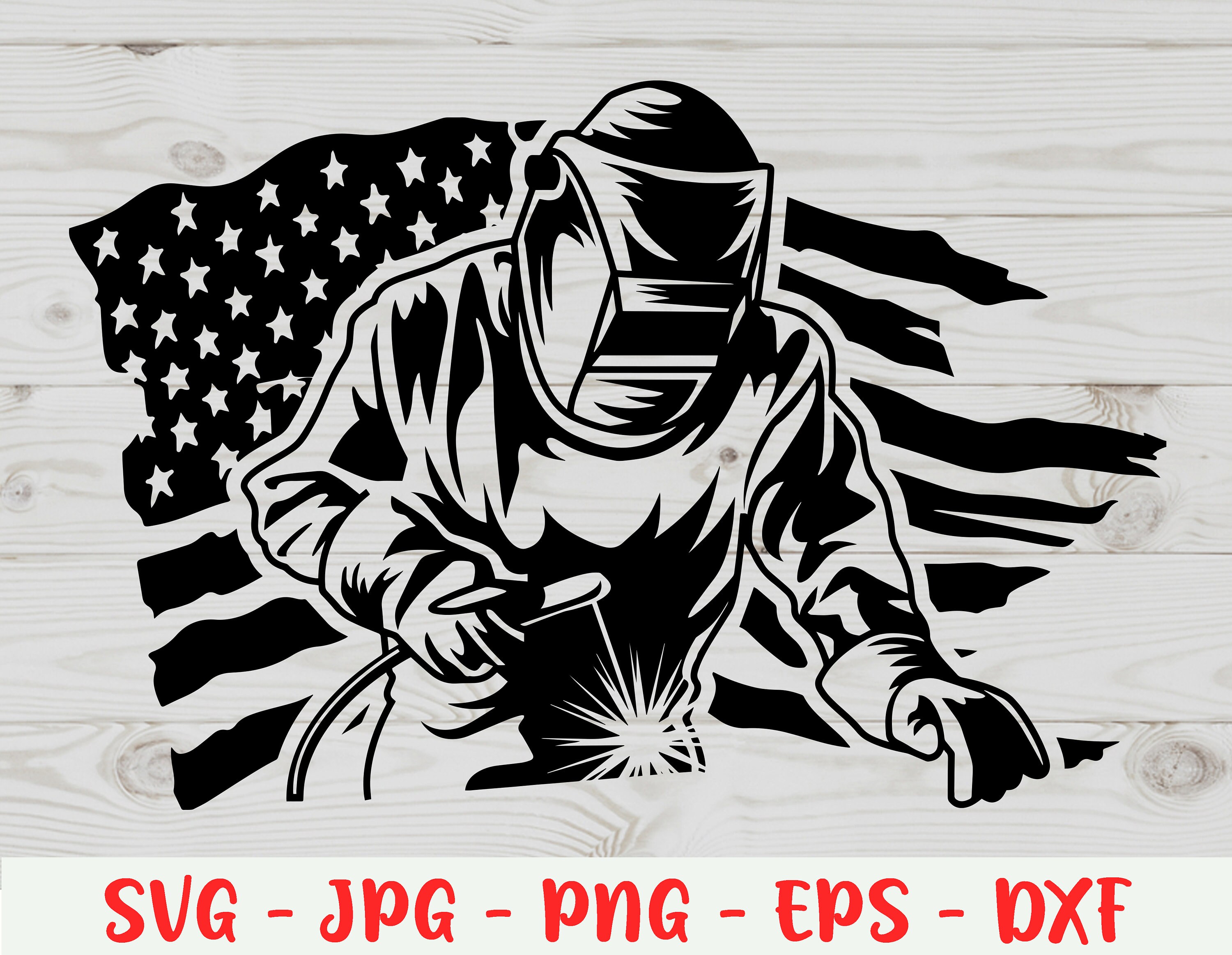 Welder USA Flag Svg Welding American Flag Svg Welder Svg Etsy
