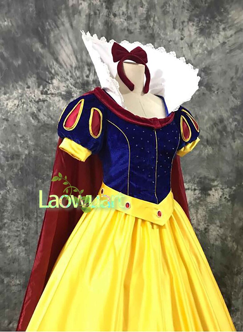 Snow White Women Girls Princess Outfit Adult Snow White Dress, Snow