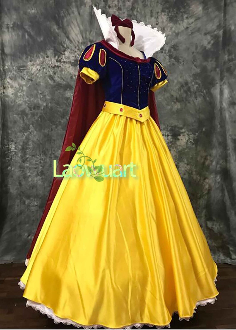 Snow White Women Girls Princess Outfit Adult Snow White Dress, Snow