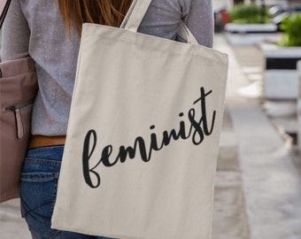 Feminist - Large Canvas Tote