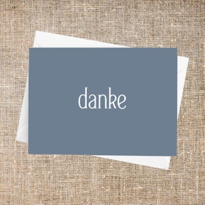 Danke; German Thank You Card