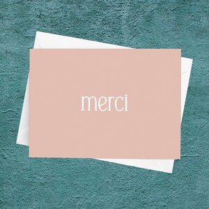 Merci; French Thank You Card