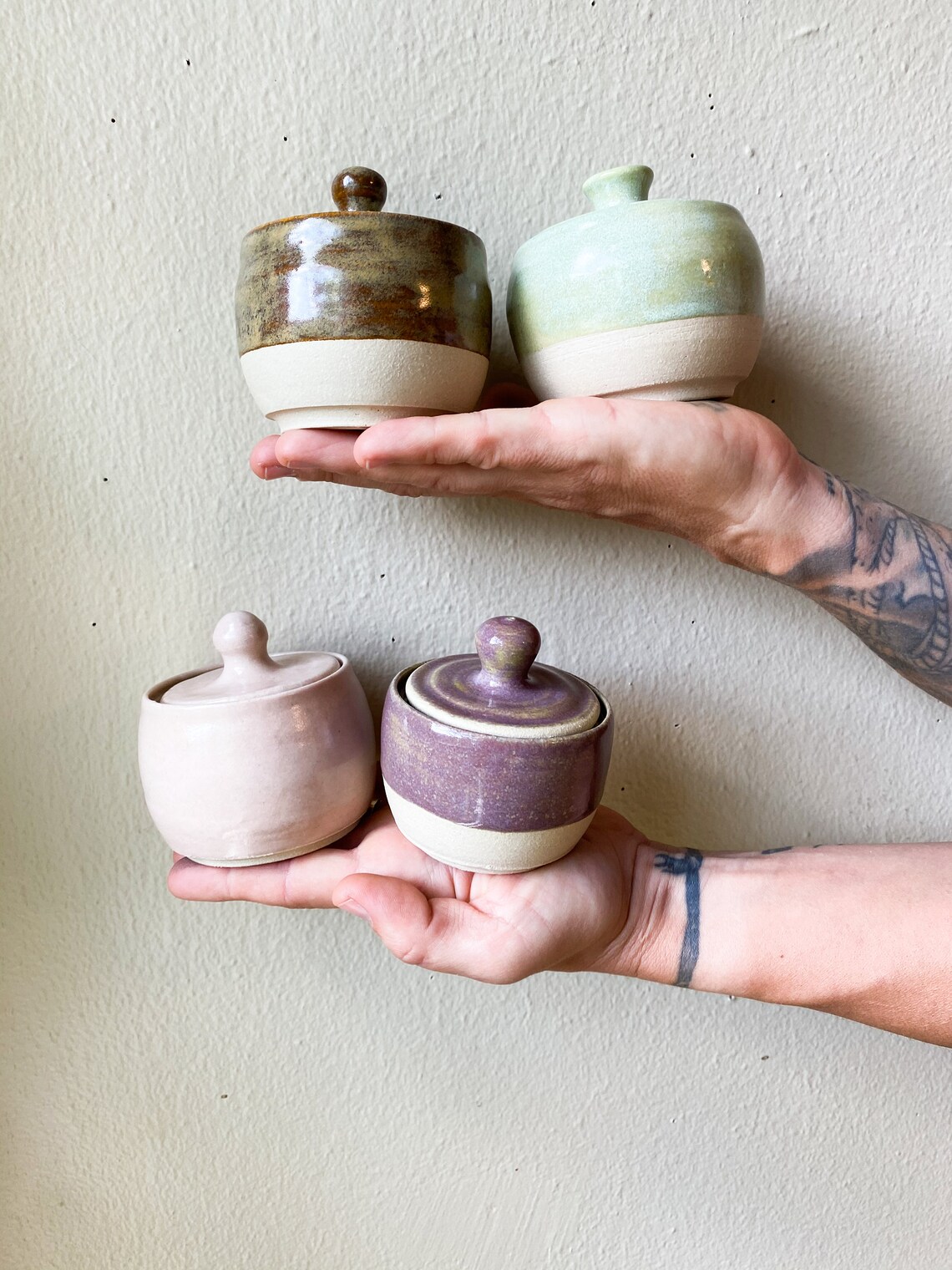 Ceramic Spice Jars Handmade Etsy