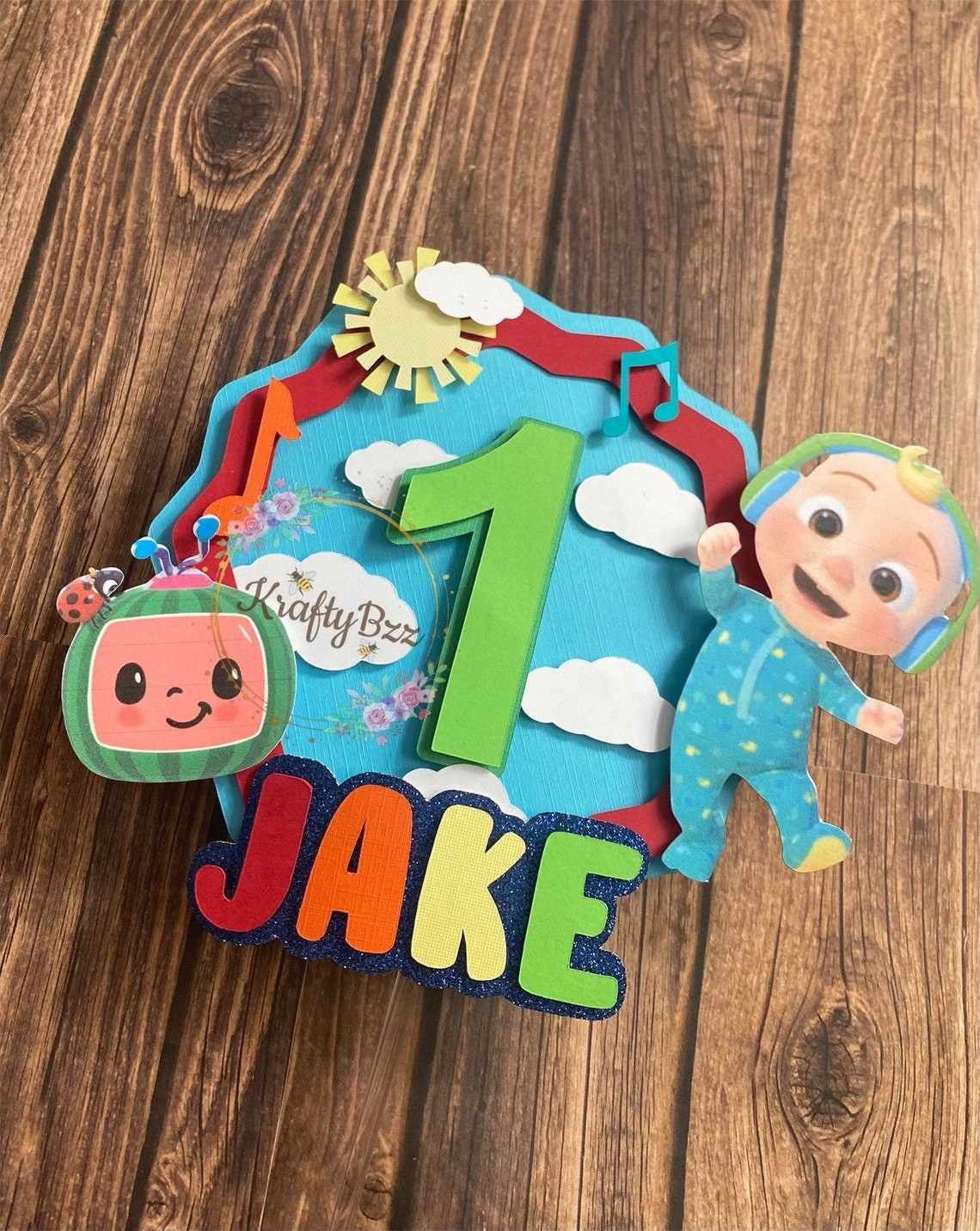 Cake Topper Baby JJ Cake Topper Decor Etsy UK