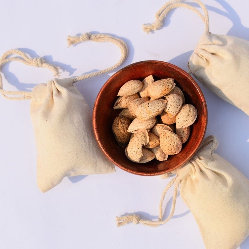 Size 12"x20" inches Natural Cotton Muslin bags *Eco-Friendly* Choose from QTY Size 12"x20" inches Natural Cotton Muslin bags *Eco-Friendly* Choose from QTY