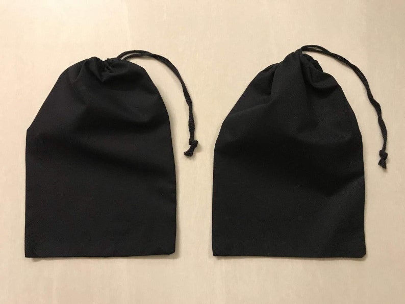 25, 50, 100, 200 Black Premium Quality Eco-Friendly Reusable Cotton Bags Choose Qty 4x6 Inches Cotton Single Drawstring Muslin Bags
