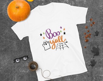 Boo Ya'll Short-Sleeve Unisex T-Shirt| Halloween Shirt