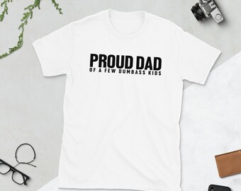 Proud dad White shirt Short-Sleeve Unisex T-Shirt