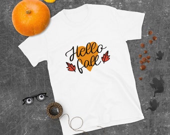 Hello Fall Short-Sleeve Unisex T-Shirt