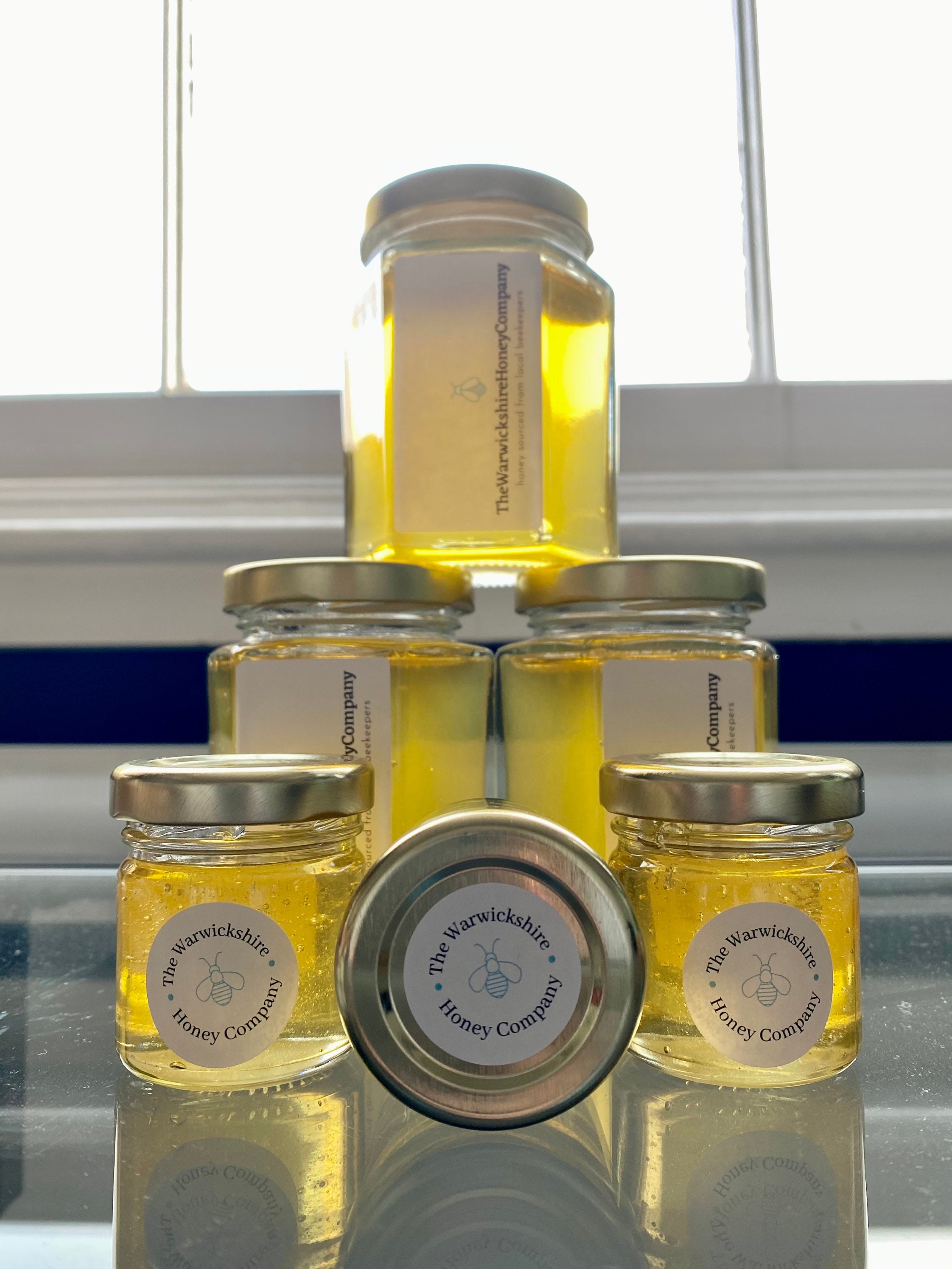 Mini Jar of Raw Warwickshire Honey. 42g/ 1.5oz. Local/ British Etsy UK