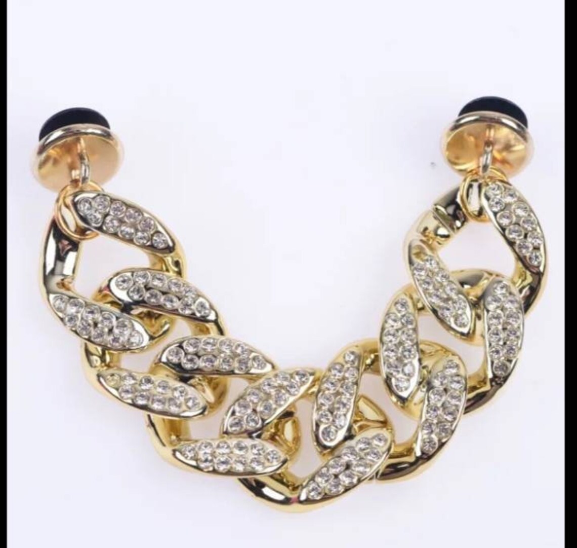 Gold Chain Crocs Charm Shoe Accessories Jibbitz Charms Gift Etsy