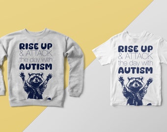 Rise Up Autism | Autism Awareness | SVG | Autism Support | PNG | Awareness Month Gift | Instant Download | Cut File | Shirt | Hoodie | Bag