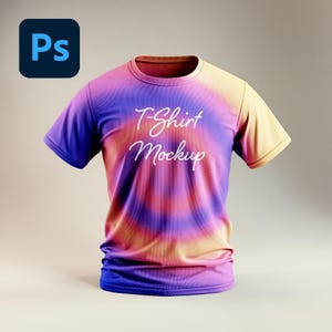 Realistic T-Shirt Mockup PSD: Natural Light & Shadows (Digital Download)