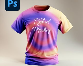 Realistic T-Shirt Mockup PSD: Natural Light & Shadows (Digital Download)