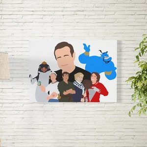 Robin Williams Tribute | Wall Art | Canvas | Printable Art | Instant Download | Movie Aesthetic Print | Home Decor | Mork | Popeye | PNG