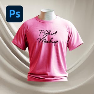 Realistic T-Shirt Mockup: Editable PSD with Organic Shadows