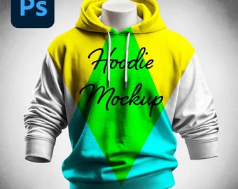 Realistic Hoodie Mockup: Editable PSD Template (Digital Download)