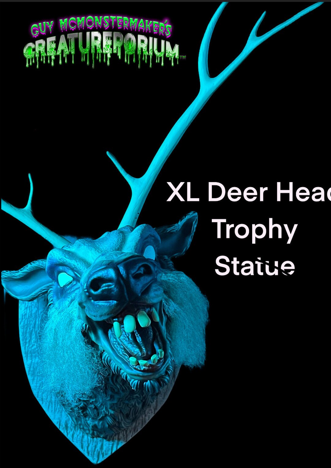 Possessed Deer Head XL Wall Trophy Etsy