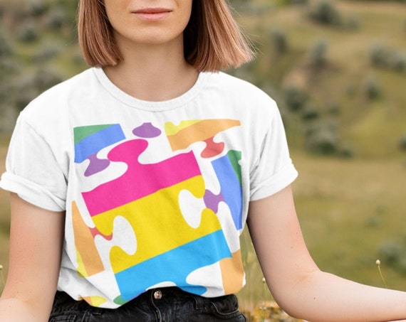 Pansexual Pride Tshirt Pansexual Puzzle 