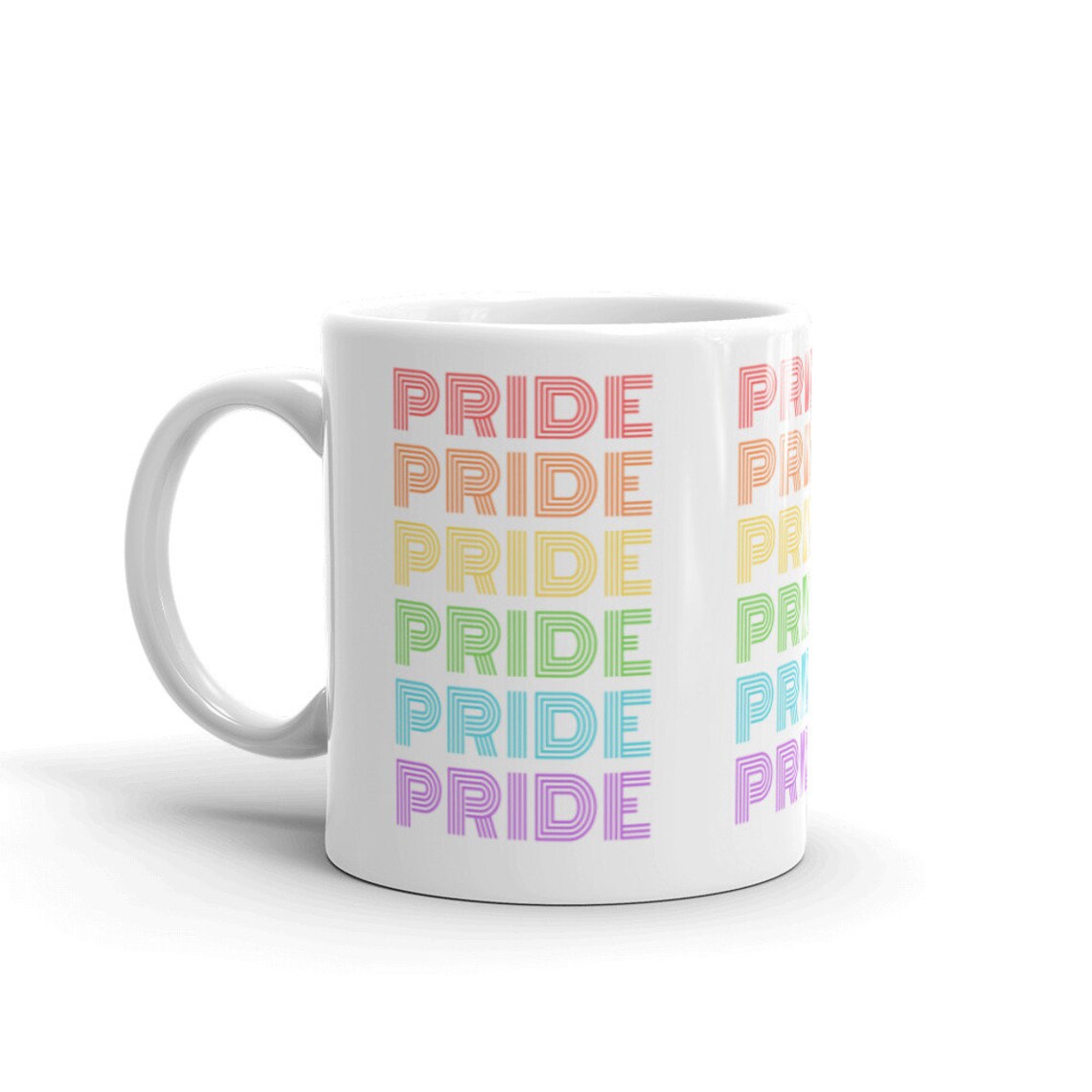 Rainbow Pride Mug Gay Pride Coffee Mug Pride Flag Retro Etsy UK