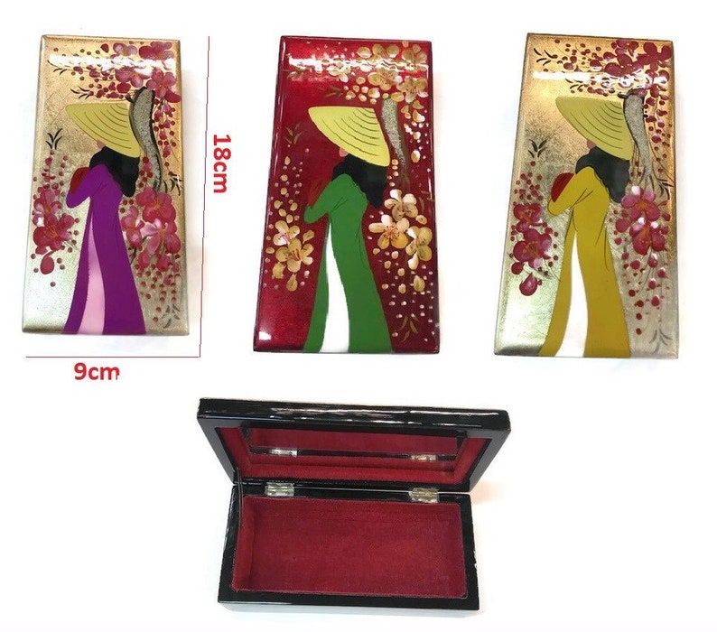 Vietnamese Lacquer Box Lacquer Jewelry Box Gift for women Etsy