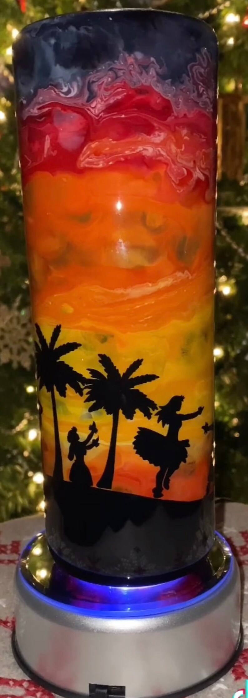 Custom Living the Aloha Tumbler Hawaiian Tumbler Stainless Steel Hawaiian Sunset Tumbler