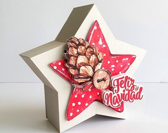 Molde Cajita Estrella / Star Box Template + TUTORIAL DE ARMADO