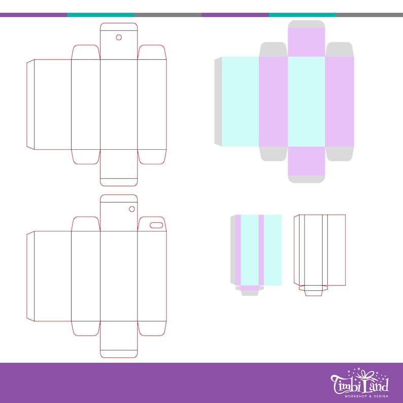 Molde Cajita Para Jugo / Juice Box Template (200ml) - Etsy