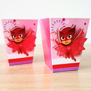 Molde Cajita Popcorn / Popcorn Box Template