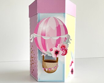 Molde Cajita Hexágono / Hexagon Box Template