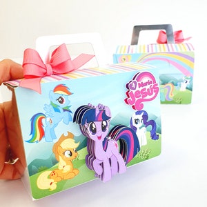 Molde Cajita Maleta / Party Box Template