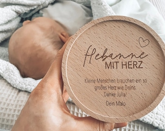 Vorratsglas Geschenk Hebamme Personalisiert I Geschenk Beste Hebamme I Wochenbettbetreuung I Hebamme mit Herz I Kleine Menschen große Herzen