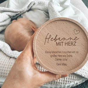 Vorratsglas Geschenk Hebamme Personalisiert I Geschenk Beste Hebamme I Wochenbettbetreuung I Hebamme mit Herz I Kleine Menschen große Herzen