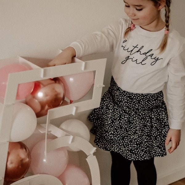 Birthday Girl Longsleeve | Geburtstagshirt Mädchen | Birthday Girl | Kinder | Geburtstagskind Langarm