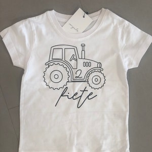 Tshirt Traktor mit Name und Zahl I Kindershirt I Geburtstag Bild 2